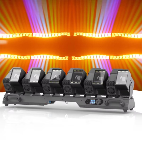 12x60W RGBW Led Moving Beam Bar Pixel Zoom Sweeper Rotating Beam With Halo Ring 
