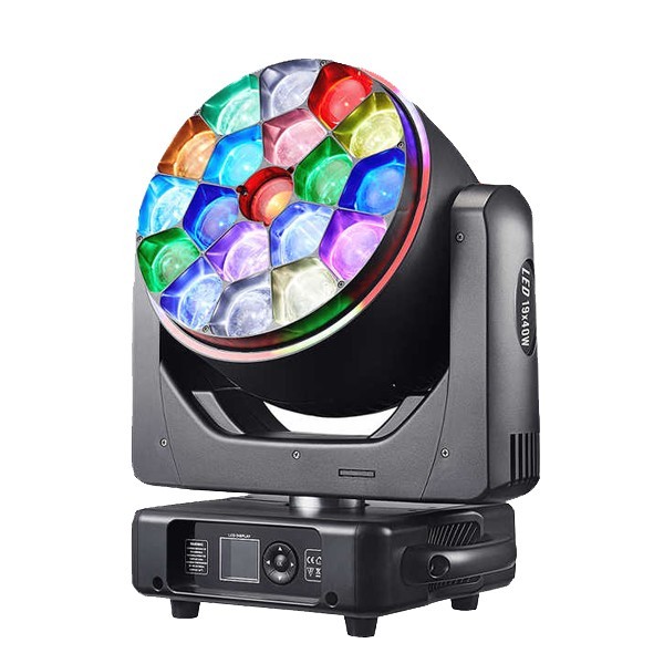 19x40w Bee Eye Zoom Beam Wash With auxiliary Ring LED Moving Head