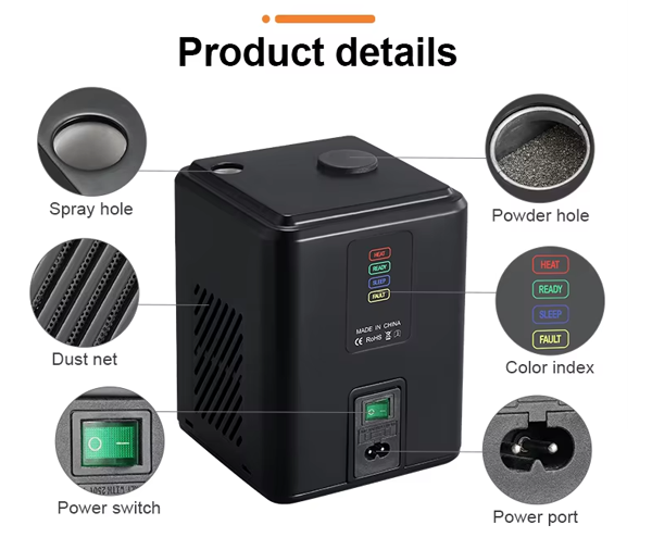 350W Fountain 3 Meters Mini Remote Control Cold Spark Machine