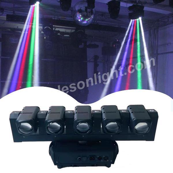 5 heads LED moving head beam stage light