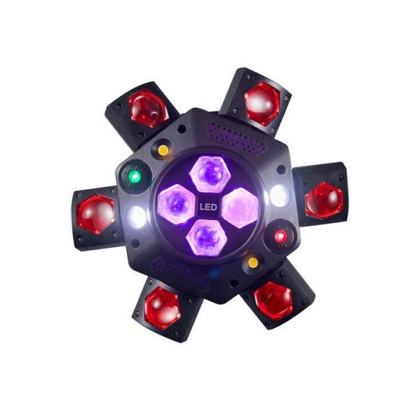 6Arms mini Moving Head Beam Bee Eye Strobe Laser Light 