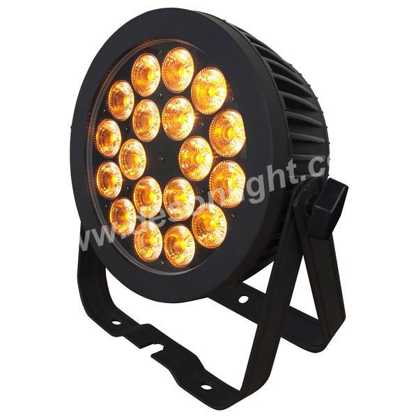 IP65 RGBWA UV 6in1 18X18W FLAT PAR