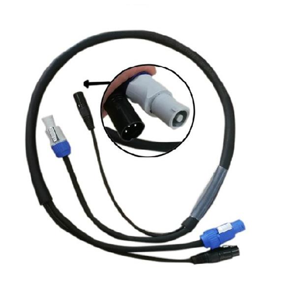 PowerCon plus 3 Pin DMX Combi Combo Hybrid Cable